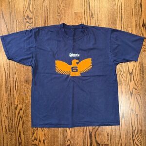 Freedom 6 Eagle Graphic T-Shirt Gray Short Sleeve XL Wild at Heart Unchained